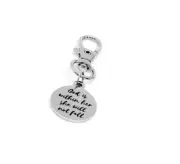 God Is Within Her She Will Not Fall Christian Clip On Charm, Psalm 46 5 Charm