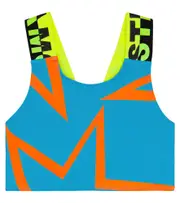 [Stella McCartney Kids] Stella McCartney Kids Printed sports bra Y 4 multicoloured