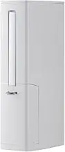 Amagogo Bathroom Cleaning Set with Trash Can and Toilet Brush, White, as described