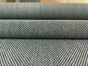 3.5 yd Kvadrat Steelcut Trio 916 Green White & Gray Wool Upholstery Fabric