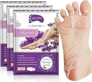 Foot Peel Mask 3 Pack, Exfoliator Peel Off Calluses, Exfoliating Foot Care,Foot Exfoliator Repair Dry Cracked Feet,Peeling Away Dead Skin, Calluses, Dead Skin Callus Remover, Baby Soft Smooth Touch Feet-Men Women (Lavender)