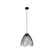 CLA Lighting SPIAGGIA Dome/Cone (Wavy Edge) Pendant Light - Cone/Black