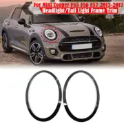 For Mini Cooper F54 F55 F56 F60 Gloss Black Plastic Headlight Decoration Ring (for: Mini)