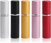 5 Pcs Mini Refillable Perfume Atomizer Bottle 5Ml Travel Perfume Spray Bottle...