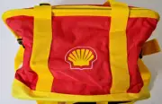 COLLECTABLE SHELL INSULATED COOLER BAG ZIP UP CARRY HANDLES RED & YELLOW NEW