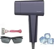 Laser Hair Removal, 0.5s/flash, IPL Laser Hair Removal for Women/Men, 20J High Energy IPL Hair Removal Device with ice-Cooling System, 5 Energy Levels, Hair Remover Device (Purple)