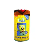 Spongebob Squarepants Plush Throw Blanket 46in x 60in. Nickelodeon Soft & Warm