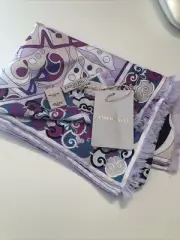 Emilio Pucci 100% Authentic Designer NEW Silk Twill Scarf With Tickets