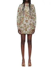 Flower mini dress S Multicolor
