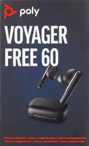 Poly Plantronics Voyager Free 60 True Wireless Earbuds Active Noise Canceling