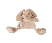 Jiggle & Giggle 33cm Bunny Comforter Teething Blanket Plush Toy Baby 0m+ Taupe