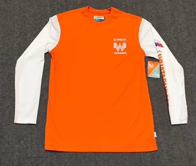 Magellan Fish Gear Shirt Mens Small Orange Long Sleeve Whataburger