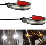 Zipelo 2PCS Motorcycle LED Turn Signal Light, Flexible Switchback Dual-Color ...