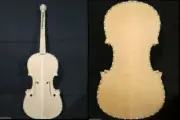Unfinished 4/4 violin (4*4) strings) ,Hardanger fiddle, strings lenght is:13"