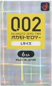 Okamoto Zero Two 0.02mm Condoms Large 6Pieces/1Box Made in Japan from Japan