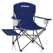 Folding Camping Chairs for Adults, Outdoor Folding Chairs with Side Table Cup