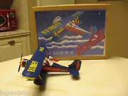 COCA COLA DIE CAST BIPLANE COLLECTIBLE BANK WITH COKE POLAR BEARS - NIB