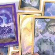 Rare Tarot The Last Unicorn Cartoon Movie Pocket Deck Cards Retro Oracle Fan New