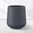 15.3" Dia round Concrete Planter, Outdoor Indoor Large Plant Pots Containers wit