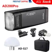 Godox AD200Pro 2.4G TTL HSS Speedlite Flash + AD-S17 Diffuser Dome