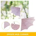 New~ Halloween Creative Spider Corner Illusion Color Web Decor' Porch R3T9