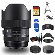 Sigma 14-24mm f/2.8 DG HSM Art Lens for Canon EF +Cleaning Kit, Full Size Tripod
