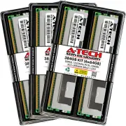 A-Tech 384GB 6x 64GB 8Rx4 PC3L-10600 DDR3 1333 MHz ECC LRDIMM Server Memory RAM
