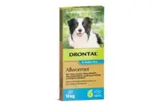 Drontal All Wormer Tablets for Medium Dogs - 10 kgs - 6 pack (Bayer)
