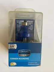 CENTURY DRILL & TOOL 40304 3/8" Corner Rounding Router Bit /1/4" Shank