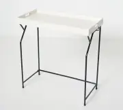 Oasis Collapsible Acacia Wood Table Desk with Removable Top