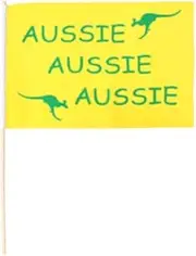 Aussie Handheld Flag 44cm x 29cm Australian Olympics Home Decor Sport Decor Australia Day