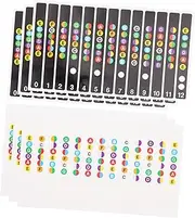 QUMIIRITY 6 Pcs Guitar Chord Stickers Fretboard Decals Anti-sweat Long-lasting Easy to Peel