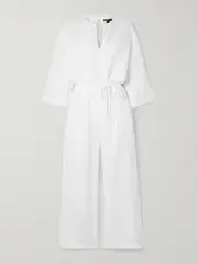 [James Perse] James Perse - Linen Jumpsuit - White - 1 1 White
