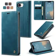 Luxury Shockproof Leather Flip Magnetic Wallet Card Case For iPhone 16E SE 2025