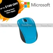 Microsoft Wireless Mobile 3500 Mouse Cyan BLUE in Retail Box [p/n:GMF-00275]