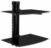 Mount-It! Floating Wall Mounted Shelf Bracket Stand | 2 Shelves