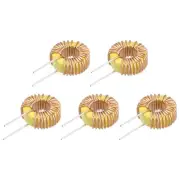 Toroid Inductance Copper Coil Vertical Inductor 33uH 5A for DIY PCB Pack of 5