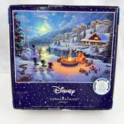 Ceaco - Thomas Kinkade - Mickey & Minnie Christmas Lodge - 1000 Pcs Puzzle