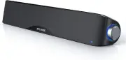 Compact Metal Bluetooth Sound Bar - Optimal Sound for Desktops & Gaming Consoles
