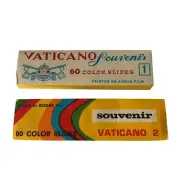 Vintage Kodak Vatican Vaticano Italy Souvenir 35mm Slide Set 1 & 2 - 120 Slides