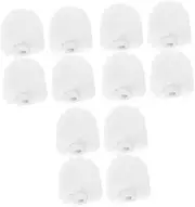 ERINGOGO 12pcs Toilet Brush Replacement Heads Durable Brush Refills for Bathroom Cleaning Space-Saving Design Compatible