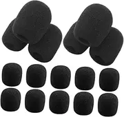 ifundom 50Pcs Microphone Windscreen Soft Sponge Mic Protector Cover for Amplifier Microphone Lightweight and Durable Accessory for Headset and Lavalier Microphones