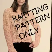 New Artful Yarns 92149 Candy Mesh Stitch Cardigan Sweater Crochet Pattern