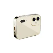 Touchscreen Digital Camera, 4K Autofocus Vlogging Camera, Portable 64MP Digital Camera Selfie, Music and Video Player for Kids (Golden)