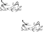 jojofuny 2pcs Coffee Shop Decor Removable Sticker Peel and Stick Wall Decal Home Decor Wall Stickers