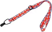 Yardwe Flag Ukulele Strap Comfortable Ukulele Instrument Accessory Creative Design for Reduced Shoulder Pressure Durable and Stretch Resistant