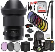Sigma 28mm f/1.4 DG HSM Art Lens for Sony E Mount (441965) with Bundle Package