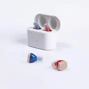 Micro In-ear Hearing Aids Cic Rechargeable Invisible For Deafness Elderly Adjustable Best Wireless Hearing Aid Sound Amplifier red blue