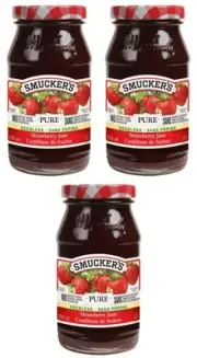 Smucker's Pure Seedless Strawberry Jam, 250mL (3 Pack)