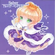 Saber Artoria Pendragon Kawaii Ver Fate Zero 8 x 8 in High-Quality Print